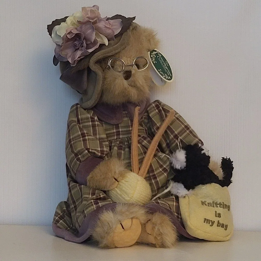 Bearington Bears Knitting Is My Bag Knitter Plush Stuffed Bear